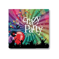 20 Serviettes en papier Crazy Party 33 x 33 cm