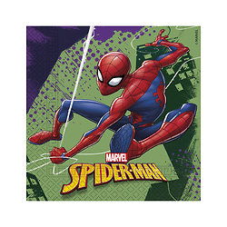 20 Serviettes en papier 33 x 33 cm Spiderman