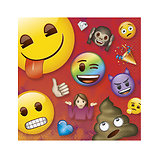 16 Serviettes en papier Emoji Rainbow™ 33 x 33 cm