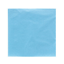 50 Serviettes en papier bleu ciel 38 x 38 cm