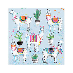 16 Serviettes en papier Lama Fiesta 33 x 33 cm