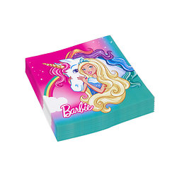 20 Serviettes en papier Barbie Dreamtopia™ 33 x 33 cm