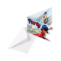 8 Cartons d'invitation Party avec enveloppes Ladybug™