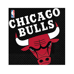 16 Serviettes en papier Chicago Bulls™ 33 x 33 cm