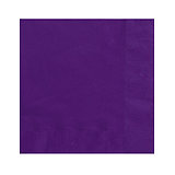 20 Petites serviettes en papier violet foncé 25 x 25 cm