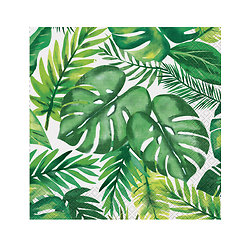 16 Serviettes en papier Palm Tropical Luau 33 x 33 cm