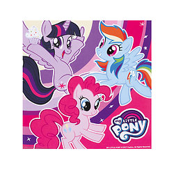 20 Serviettes en papier My Little Pony™ 33 x 33 cm