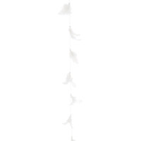 Guirlande de plumes blanche 1 m