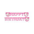 1 Guirlande Happy Birthday Hello Kitty™ 2 m