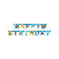 Guirlande lettres en papier Happy Birthday Top Wing™ 218 x 12 cm