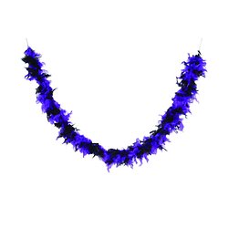 Boa plumes - 1, 80 m 50 gr - noir et violet