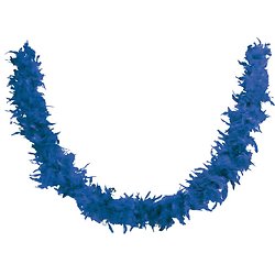 Boa plumes - 1, 80 m 50 gr - bleu foncé