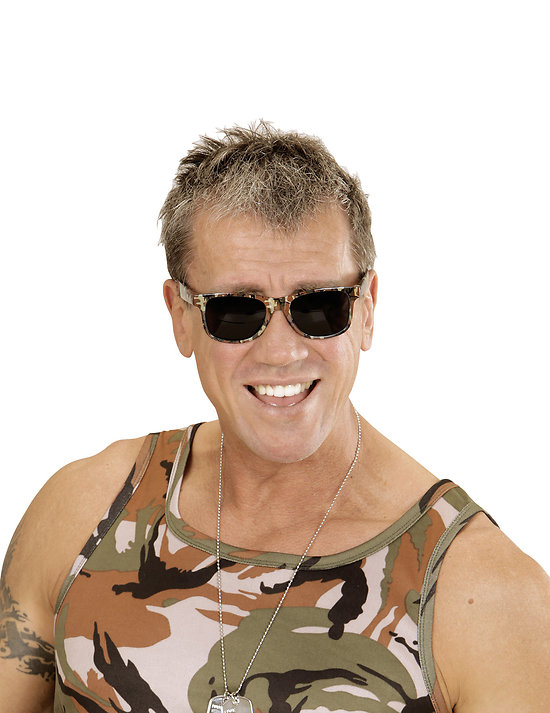 Lunettes camouflage adulte