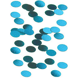 Confettis de table ronds turquoise 1.2 cm