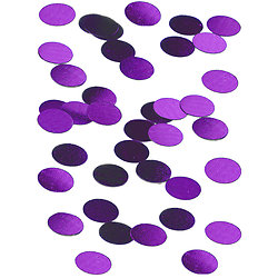 Confettis de table ronds prune 1.2 cm