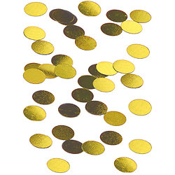 Confettis de table ronds or 1.2 cm