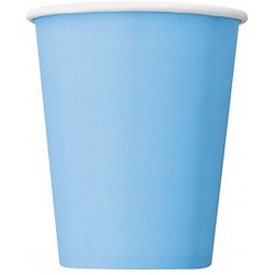 14 Gobelets en carton bleus pastel 266 ml