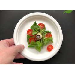 50 Assiettes rondes 17 cm. Biodégradables et compostables