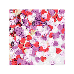 Confettis de table cœurs multicolores 14 g