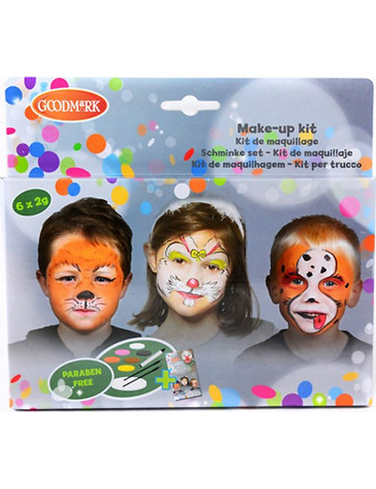 Palette maquillage 6 couleurs animaux