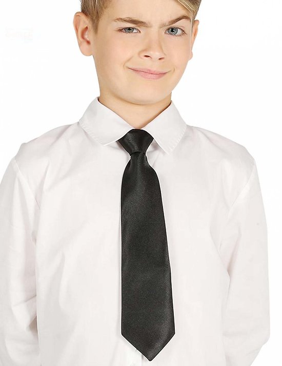 Cravate noire enfant 30 cm