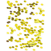 Petits confettis de table ronds dorés 0,6 cm