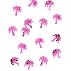 Confettis de table forme palmier fuchsia 10 gr