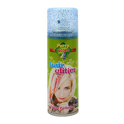 Spray laque cheveux 125 ml à paillettes - bleu