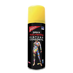 Spray maquillage corporel - 200 ml - jaune