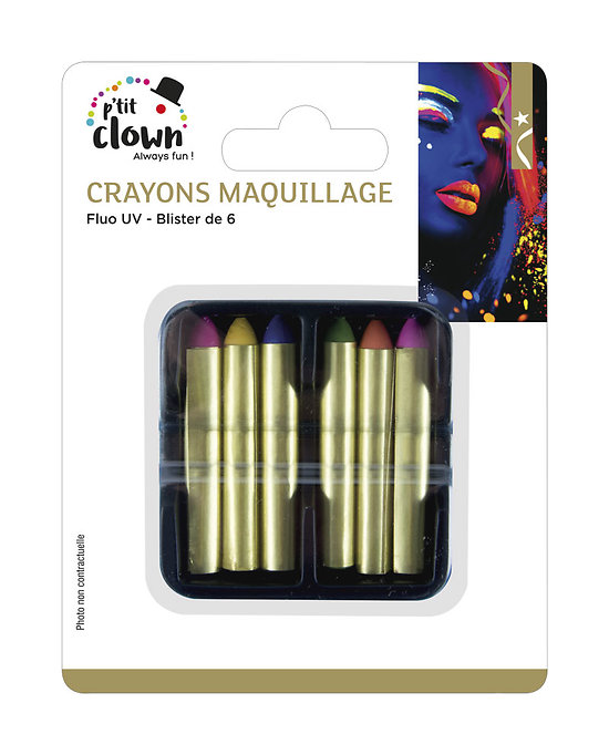 Crayon de maquillage UV - Lot de 6