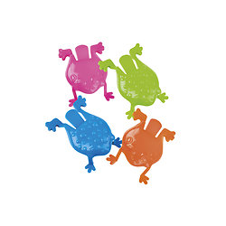 Accessoires piñata grenouilles sauteuses 6 x 8,5 cm