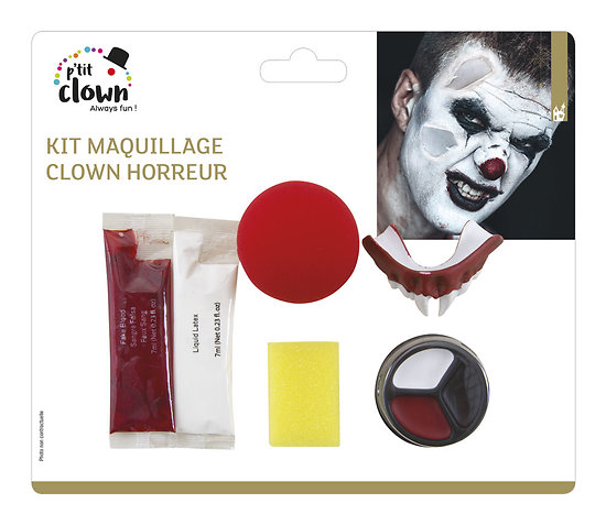Kit maquillage clown terrifiant