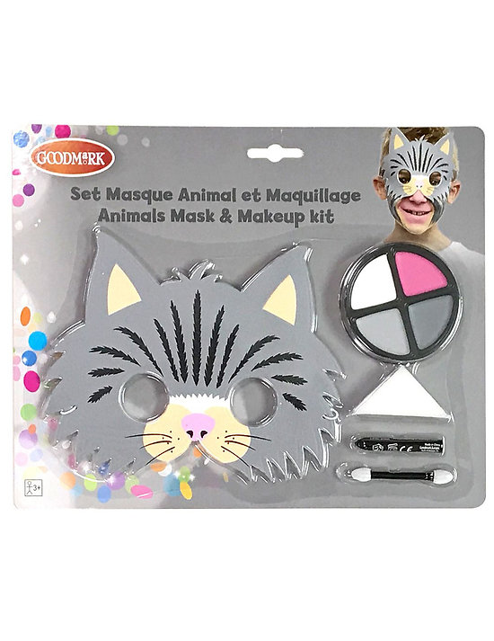  Set masque et maquillage chat enfant