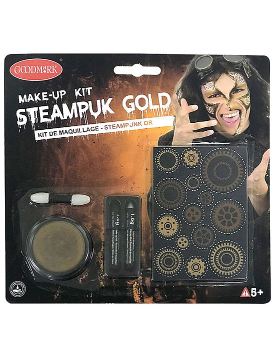 Kit maquillage steampunk doré