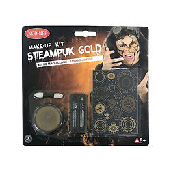 Kit maquillage steampunk doré
