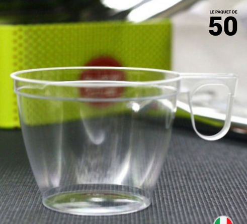 50 tasses cristal 18 cl. Recyclables - Réutilisables