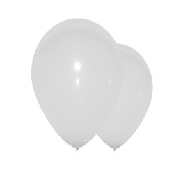 Ballons blancs - diamètre 30 cm - lot de 10