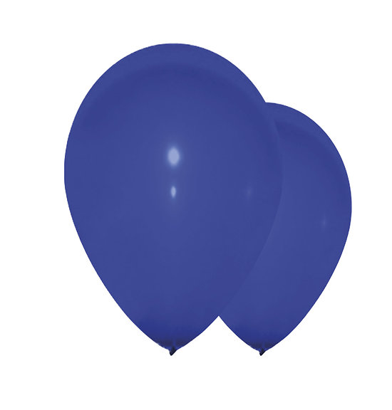 Ballons bleu foncé - diamètre 30 cm - lot de 10