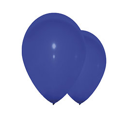 Ballons bleu foncé - diamètre 30 cm - lot de 10