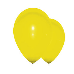 Ballons jaunes - diamètre 30 cm - lot de 10