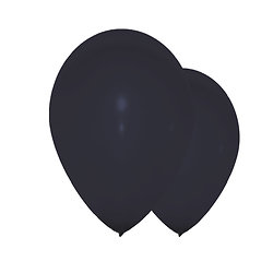 Ballons noirs - diamètre 30 cm - lot de 10