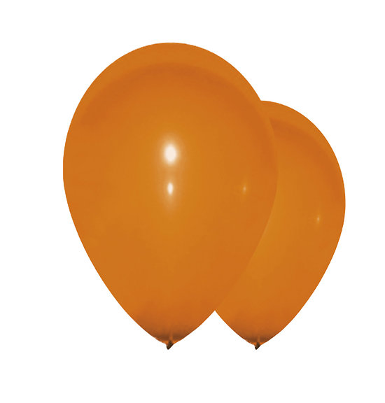 Ballons orange - diamètre 30 cm - lot de 10