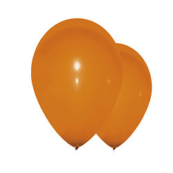 Ballons orange - diamètre 30 cm - lot de 10