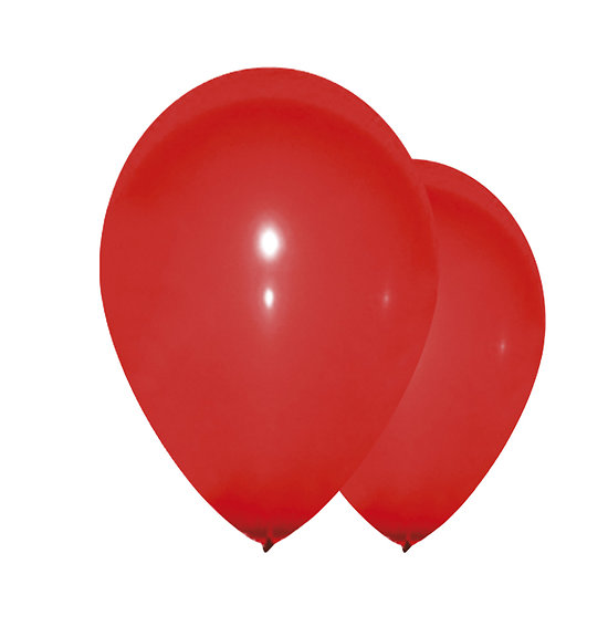 Ballons rouges - diamètre 30 cm - lot de 10