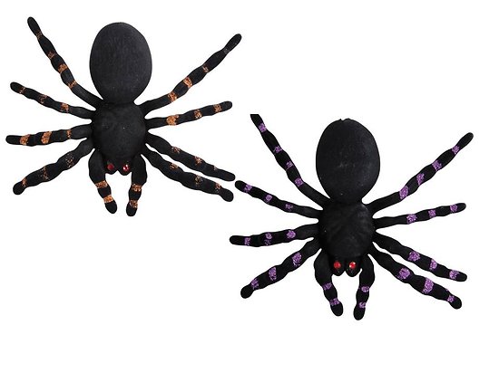 Araignée à paillettes - 20 cm - couleur aléatoire