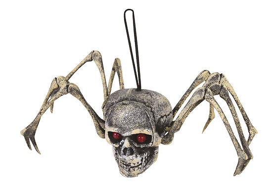 Araignée squelette tête de mort à suspendre