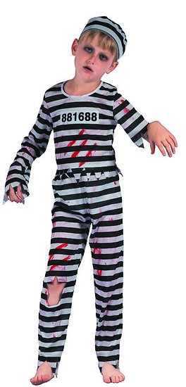 Costume bagnard - zombie - enfant 5/6 ans