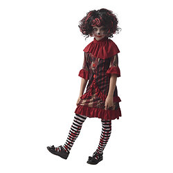Costume clown diabolique - enfant fille