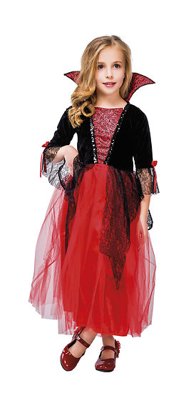 Costume vampiresse - enfant - rouge