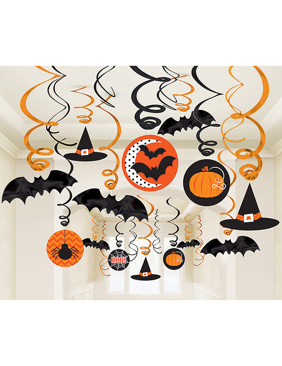 30 Décorations spirales Halloween